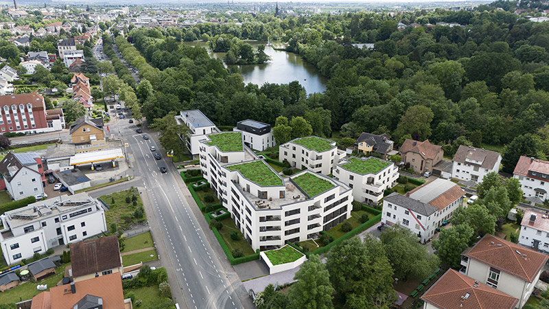 Effizienzhaus 40 Luftansicht